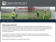 Tablet Screenshot of cypresssurveysllc.com